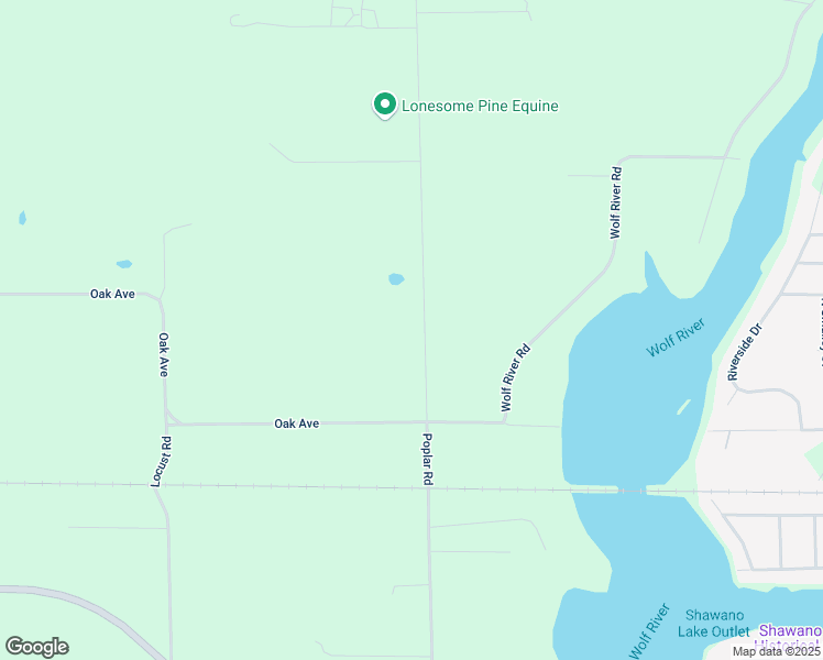 map of restaurants, bars, coffee shops, grocery stores, and more near N5665 Poplar Road in Shawano