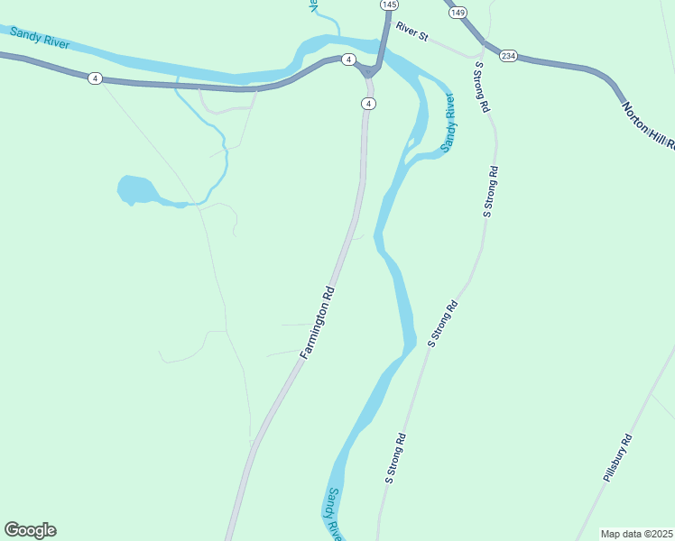 map of restaurants, bars, coffee shops, grocery stores, and more near 103 Farmington Road in Strong