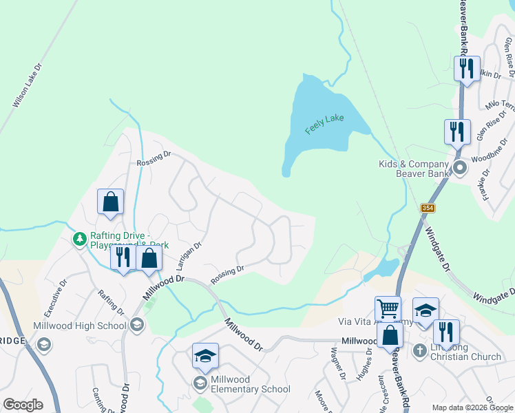 map of restaurants, bars, coffee shops, grocery stores, and more near 18 Batten Crescent in Middle Sackville