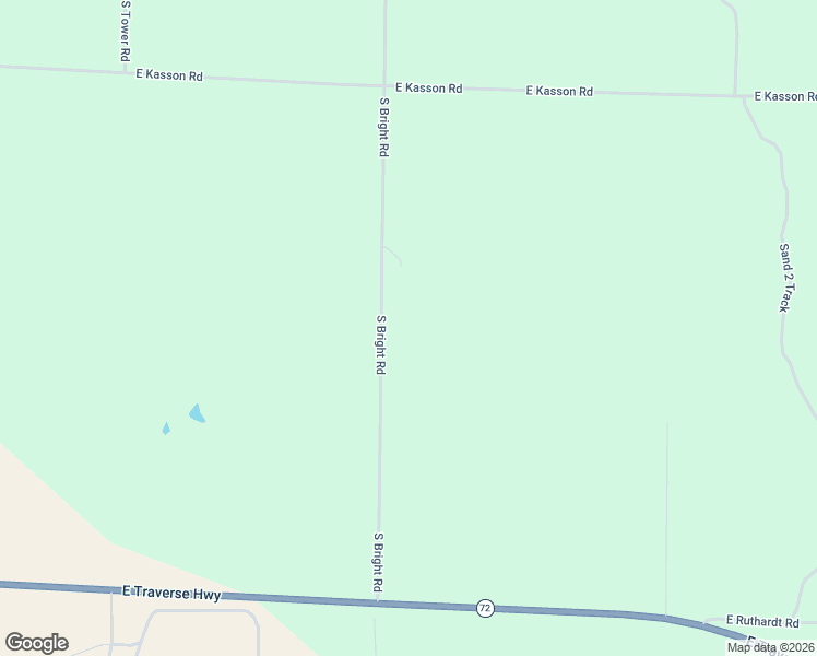 map of restaurants, bars, coffee shops, grocery stores, and more near 12495 South Bright Road in Traverse City