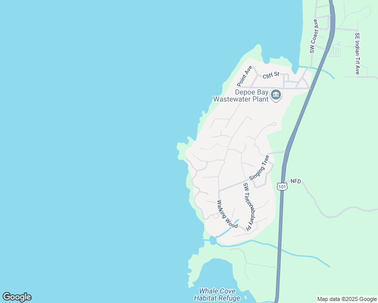 map of restaurants, bars, coffee shops, grocery stores, and more near 545 Cove Point in Depoe Bay