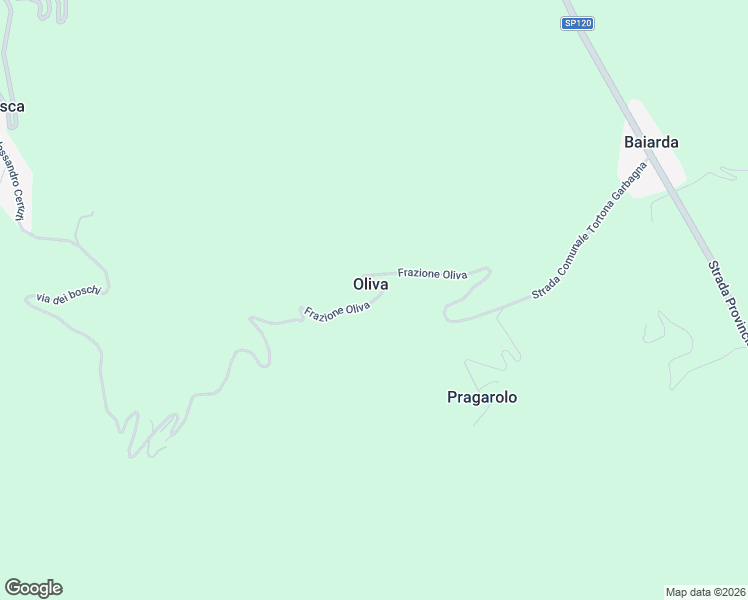 map of restaurants, bars, coffee shops, grocery stores, and more near 9 Frazione Oliva in Oliva
