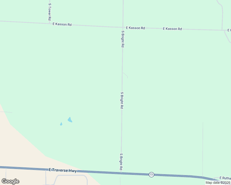 map of restaurants, bars, coffee shops, grocery stores, and more near 12495 South Bright Road in Traverse City