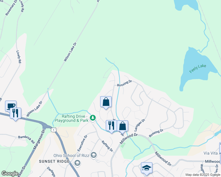 map of restaurants, bars, coffee shops, grocery stores, and more near 190 Jackladder Drive in Middle Sackville