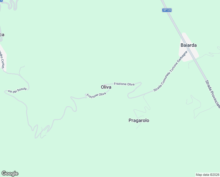 map of restaurants, bars, coffee shops, grocery stores, and more near 9 Frazione Oliva in Oliva