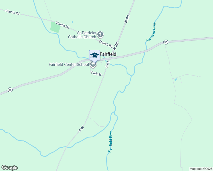 map of restaurants, bars, coffee shops, grocery stores, and more near 153 South Road in Fairfield