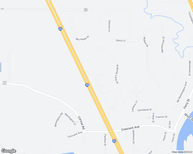 map of restaurants, bars, coffee shops, grocery stores, and more near 2628 Kenora Parkway in Eau Claire