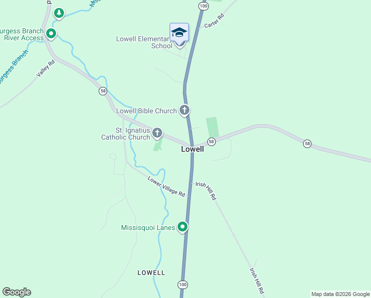 map of restaurants, bars, coffee shops, grocery stores, and more near 29 Hazen Notch Road in Lowell