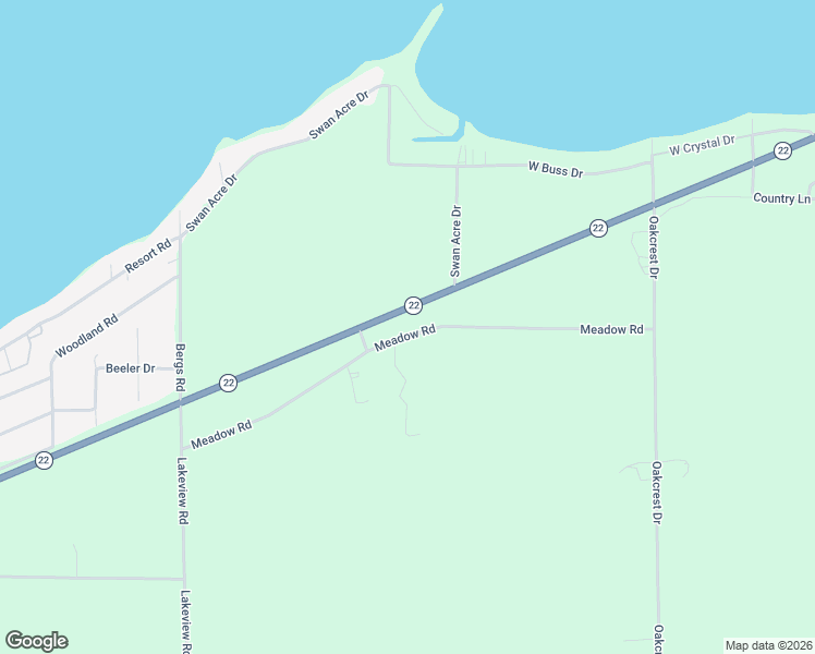 map of restaurants, bars, coffee shops, grocery stores, and more near W4694 Meadow Road in Bonduel