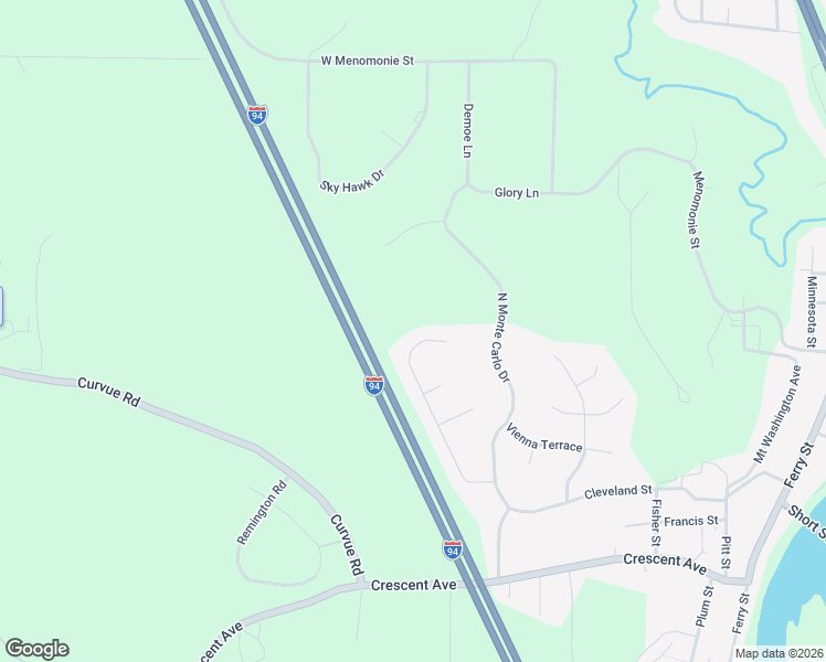 map of restaurants, bars, coffee shops, grocery stores, and more near 2628 Kenora Parkway in Eau Claire