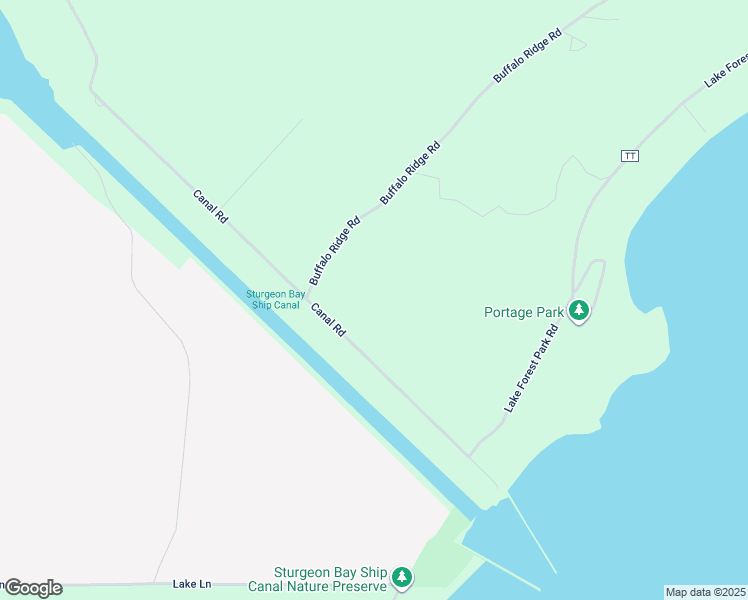 map of restaurants, bars, coffee shops, grocery stores, and more near 2628 Canal Road in Sturgeon Bay
