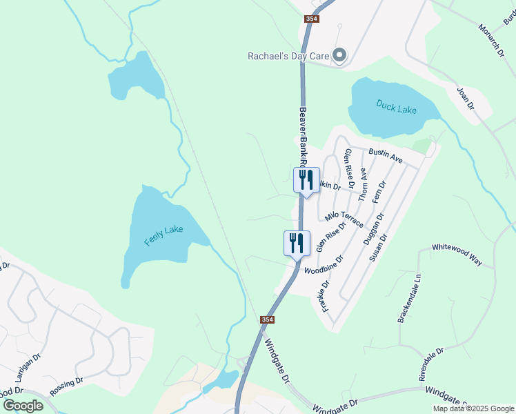 map of restaurants, bars, coffee shops, grocery stores, and more near 266 Beaver Bank Road in Beaver Bank