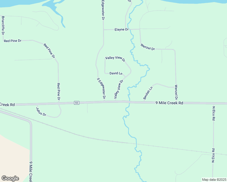 map of restaurants, bars, coffee shops, grocery stores, and more near 1625 South Edgewater Drive in Eau Claire