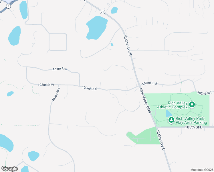 map of restaurants, bars, coffee shops, grocery stores, and more near 1235 102nd Street West in Inver Grove Heights