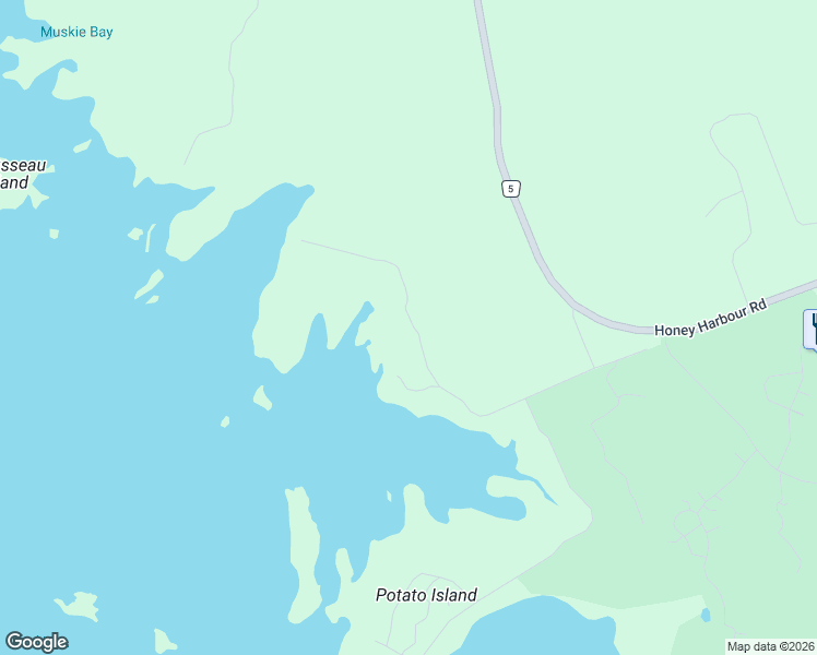 map of restaurants, bars, coffee shops, grocery stores, and more near 117 Evergreen Lane in Georgian Bay
