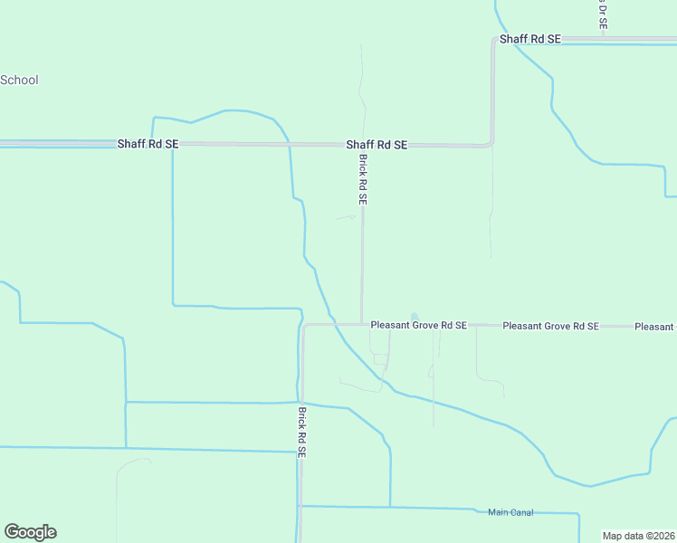 map of restaurants, bars, coffee shops, grocery stores, and more near 10573 Brick Road Southeast in Turner