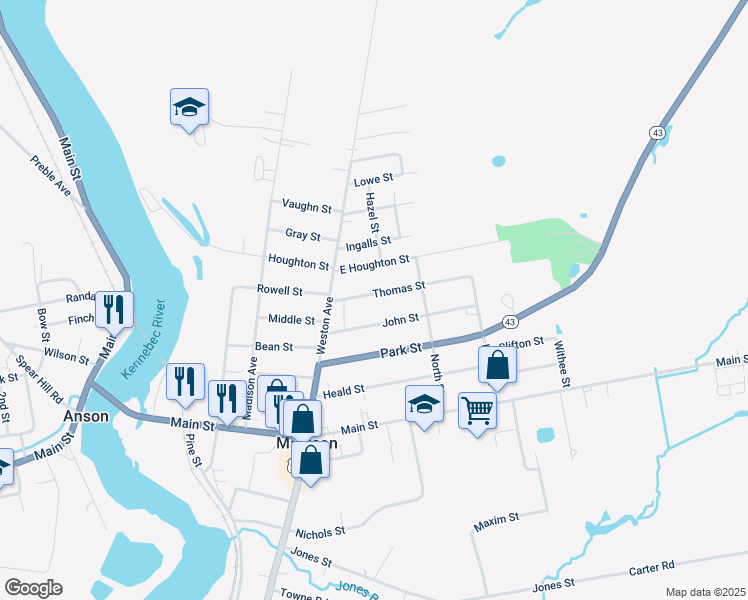 map of restaurants, bars, coffee shops, grocery stores, and more near 11 Thomas St in Madison