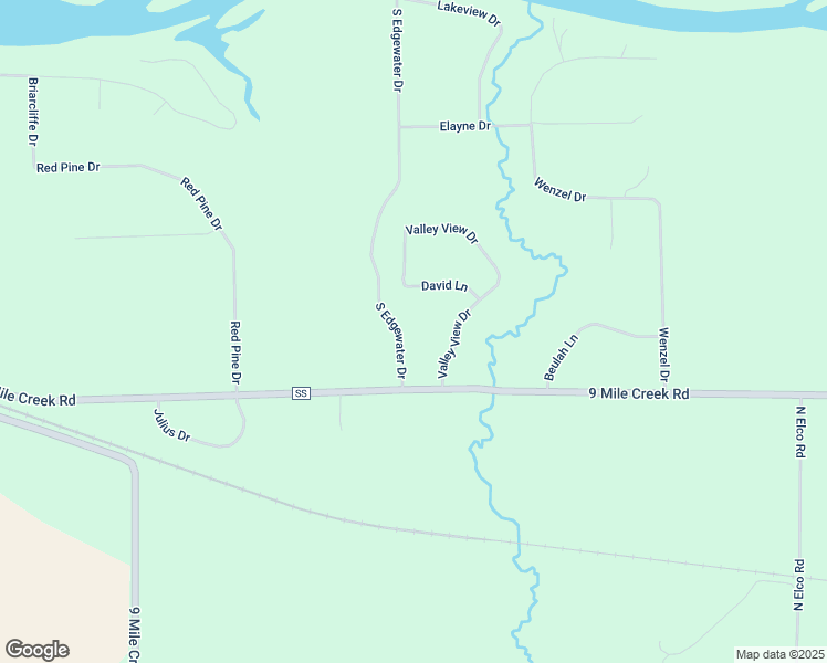map of restaurants, bars, coffee shops, grocery stores, and more near 1625 South Edgewater Drive in Eau Claire