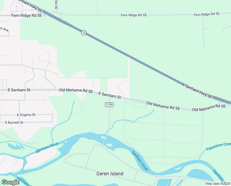 map of restaurants, bars, coffee shops, grocery stores, and more near 2745 East Santiam Street in Stayton