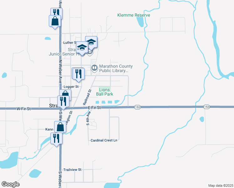 map of restaurants, bars, coffee shops, grocery stores, and more near 200 North 5th Avenue in Stratford