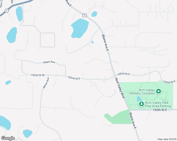 map of restaurants, bars, coffee shops, grocery stores, and more near 1235 102nd Street West in Inver Grove Heights