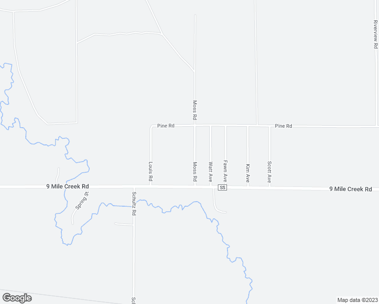 map of restaurants, bars, coffee shops, grocery stores, and more near 1528 Moss Road in Fall Creek