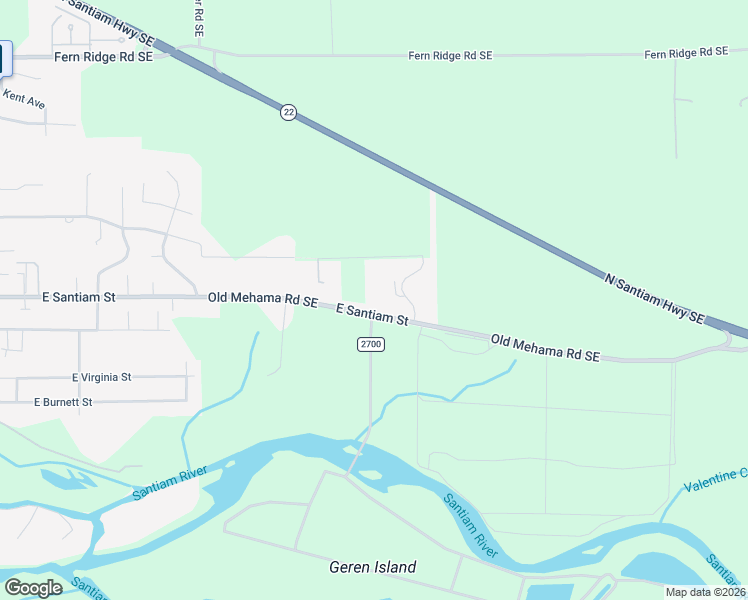 map of restaurants, bars, coffee shops, grocery stores, and more near 2745 East Santiam Street in Stayton