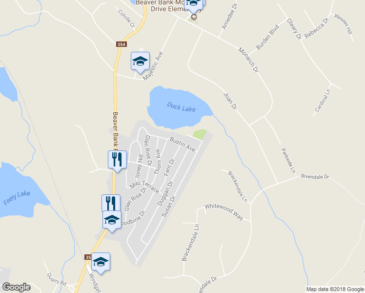 map of restaurants, bars, coffee shops, grocery stores, and more near 700 Fern Drive in Beaver Bank