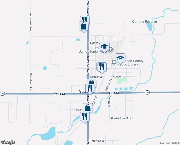 map of restaurants, bars, coffee shops, grocery stores, and more near 213120 Legacy Street in Stratford