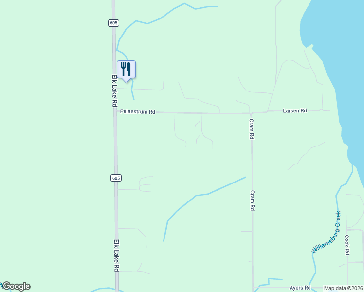 map of restaurants, bars, coffee shops, grocery stores, and more near 8784 Palaestrum Road in Williamsburg