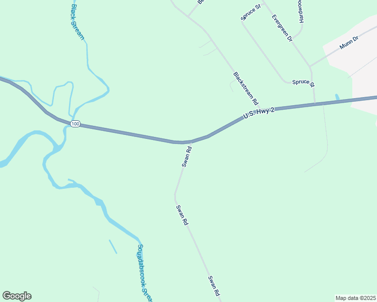 map of restaurants, bars, coffee shops, grocery stores, and more near 8 Swan Road in Hermon