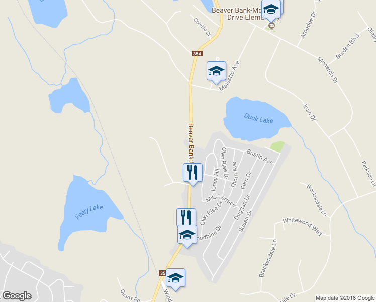 map of restaurants, bars, coffee shops, grocery stores, and more near 376 Beaver Bank Road in Beaver Bank