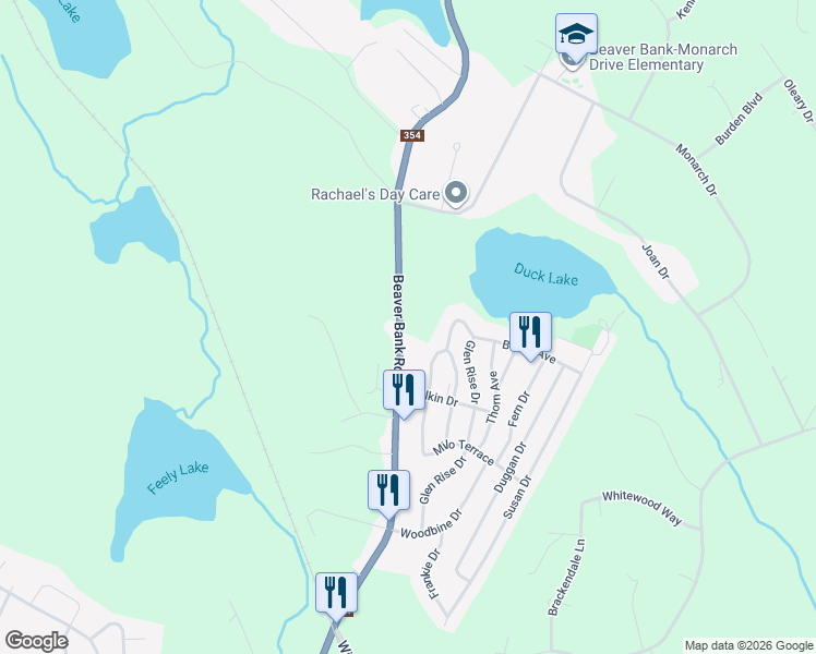 map of restaurants, bars, coffee shops, grocery stores, and more near 376 Beaver Bank Road in Beaver Bank
