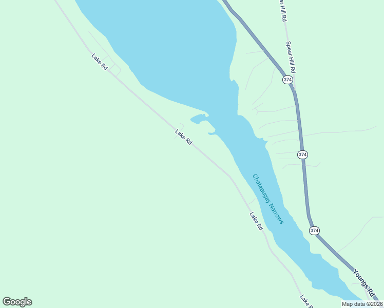 map of restaurants, bars, coffee shops, grocery stores, and more near 185 Lake Road in Chateaugay