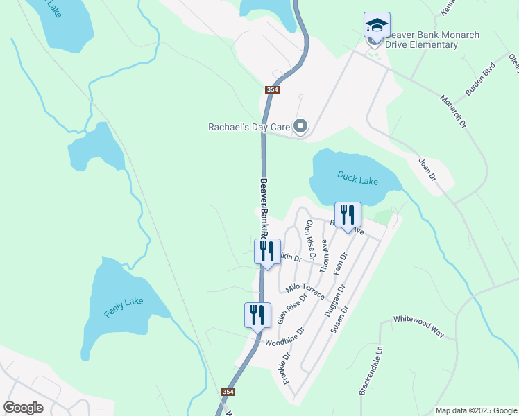map of restaurants, bars, coffee shops, grocery stores, and more near 390 Beaver Bank Road in Beaver Bank