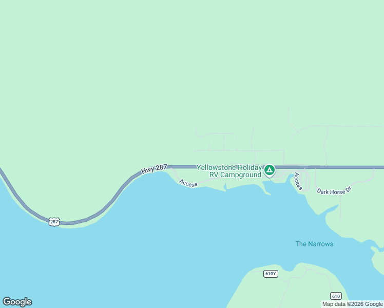 map of restaurants, bars, coffee shops, grocery stores, and more near 6301-6399 Beach Dr in West Yellowstone