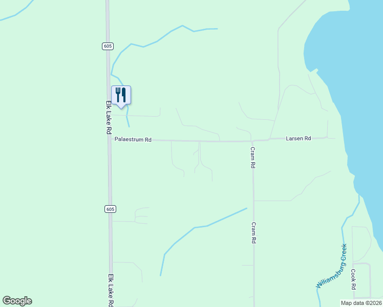 map of restaurants, bars, coffee shops, grocery stores, and more near 8790 Palaestrum Road in Williamsburg