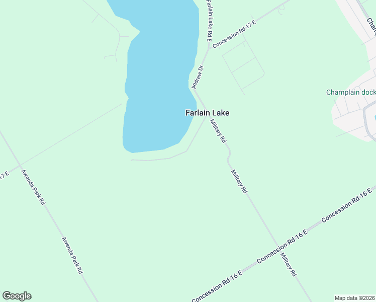 map of restaurants, bars, coffee shops, grocery stores, and more near 89 Andrew Drive in Simcoe County