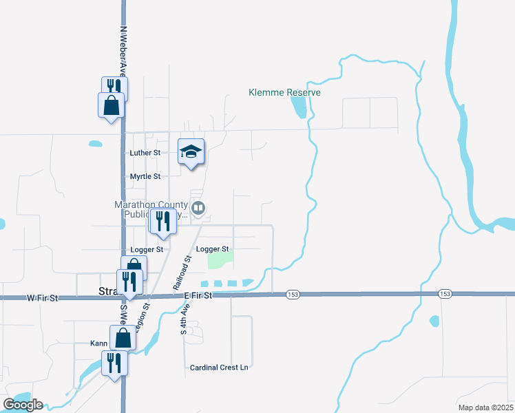 map of restaurants, bars, coffee shops, grocery stores, and more near 213220 Perennial Lane in Stratford