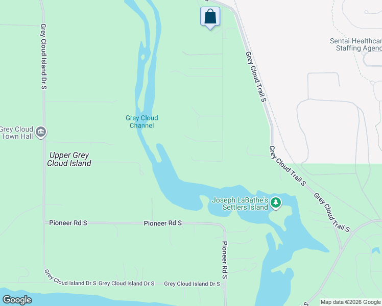 map of restaurants, bars, coffee shops, grocery stores, and more near 9900 Geneva Avenue South in Saint Paul Park