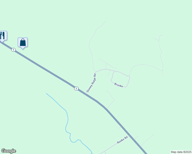 map of restaurants, bars, coffee shops, grocery stores, and more near 232 Stoney Ridge Road in Eddington