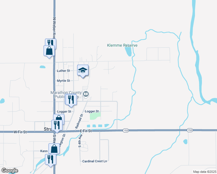 map of restaurants, bars, coffee shops, grocery stores, and more near 213220 Perennial Lane in Stratford
