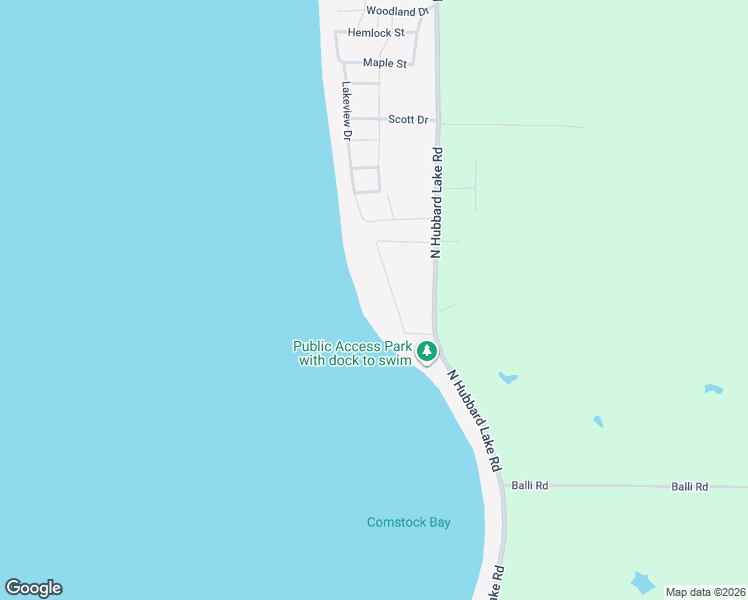 map of restaurants, bars, coffee shops, grocery stores, and more near 5142-5268 Pine Grove Drive in Spruce