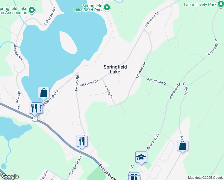 map of restaurants, bars, coffee shops, grocery stores, and more near 10 Ashley Drive in Middle Sackville