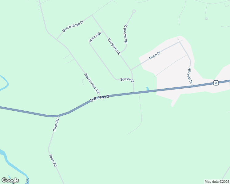 map of restaurants, bars, coffee shops, grocery stores, and more near 2897 U.S. 2 in Hermon