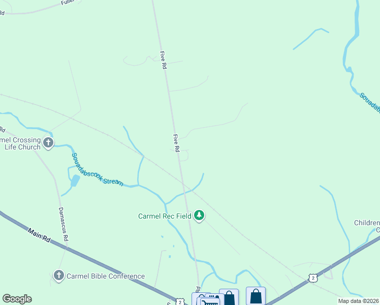 map of restaurants, bars, coffee shops, grocery stores, and more near 139 Five Road in Carmel
