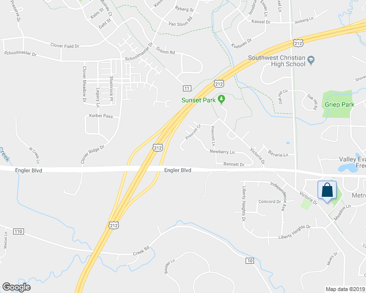 map of restaurants, bars, coffee shops, grocery stores, and more near 1613 Prescott Court in Chaska