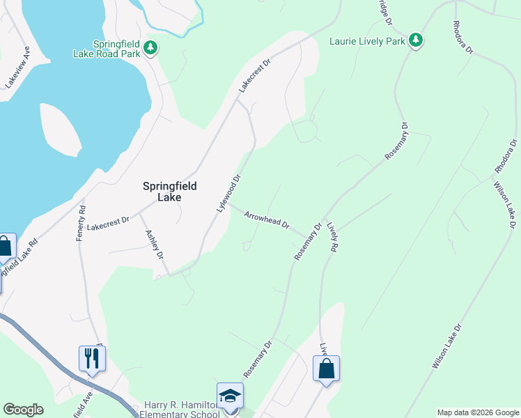 map of restaurants, bars, coffee shops, grocery stores, and more near 83 Arrowhead Drive in Middle Sackville