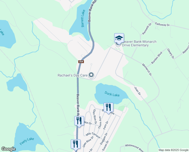 map of restaurants, bars, coffee shops, grocery stores, and more near 52 Beaver Bank Road in Beaver Bank