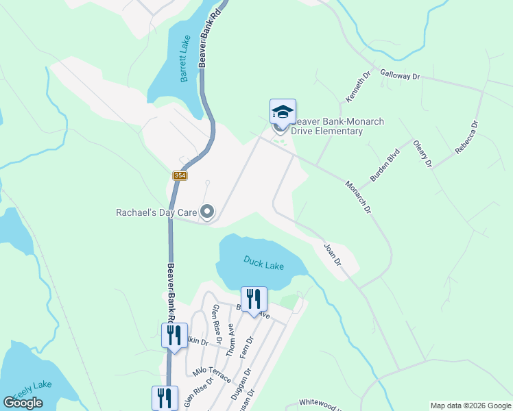 map of restaurants, bars, coffee shops, grocery stores, and more near 83 Joan Drive in Beaver Bank